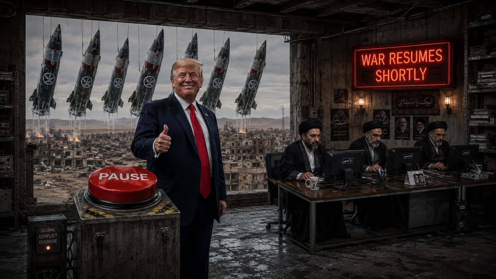 Trump Cancels Iran War Again. War Expected to Resume After Brief Commercial Break