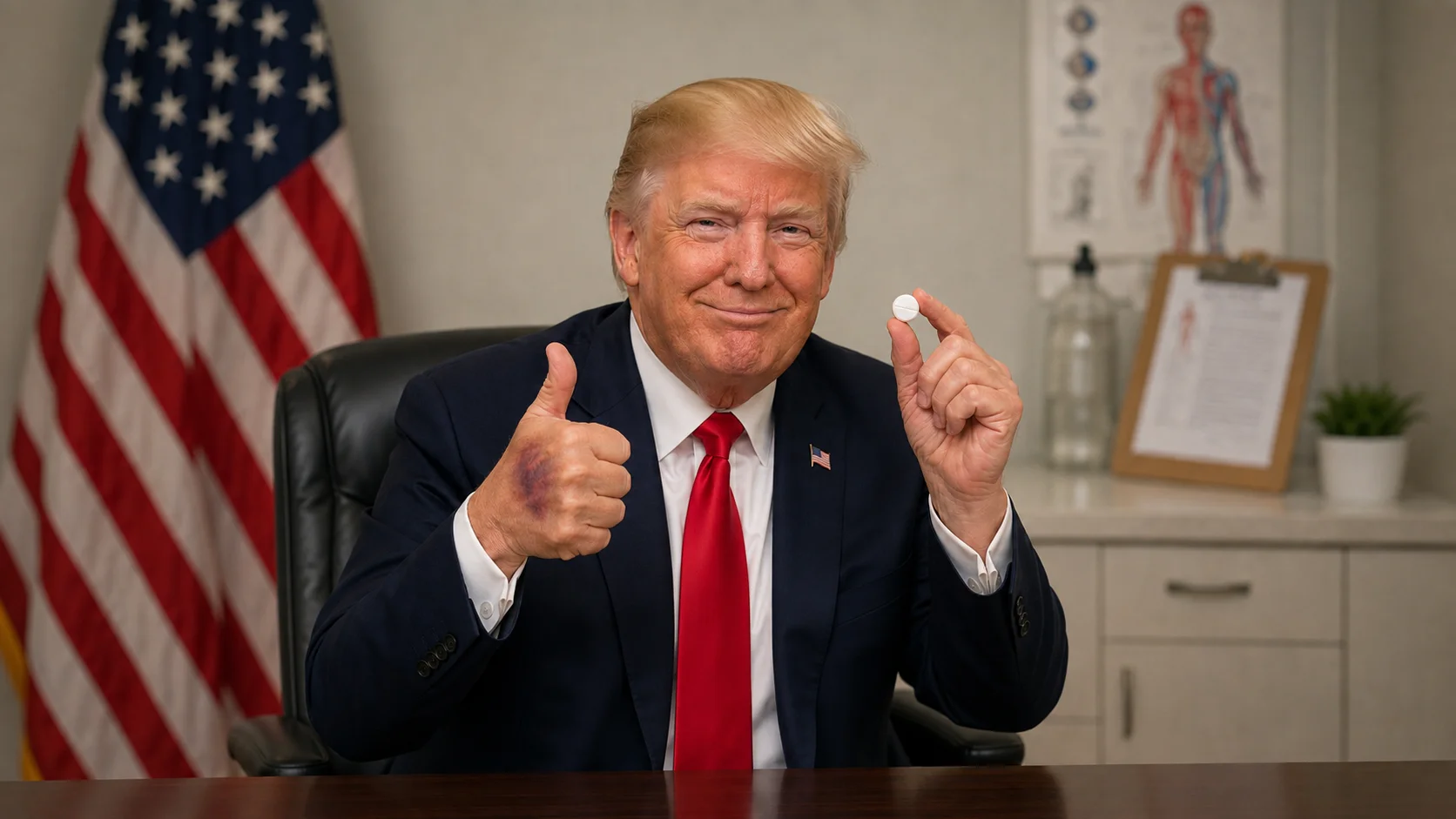 Trump Likes His Heart. Trump Takes Aspirin.