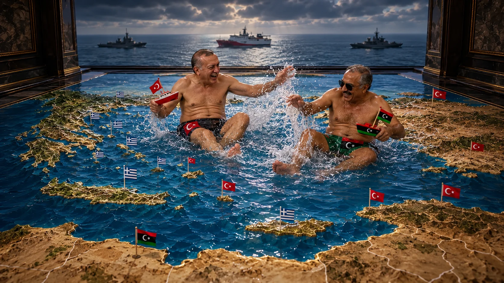 Libya’s Two Rival Governments Finally Agree On Where Turkey’s Imaginary Border Goes.